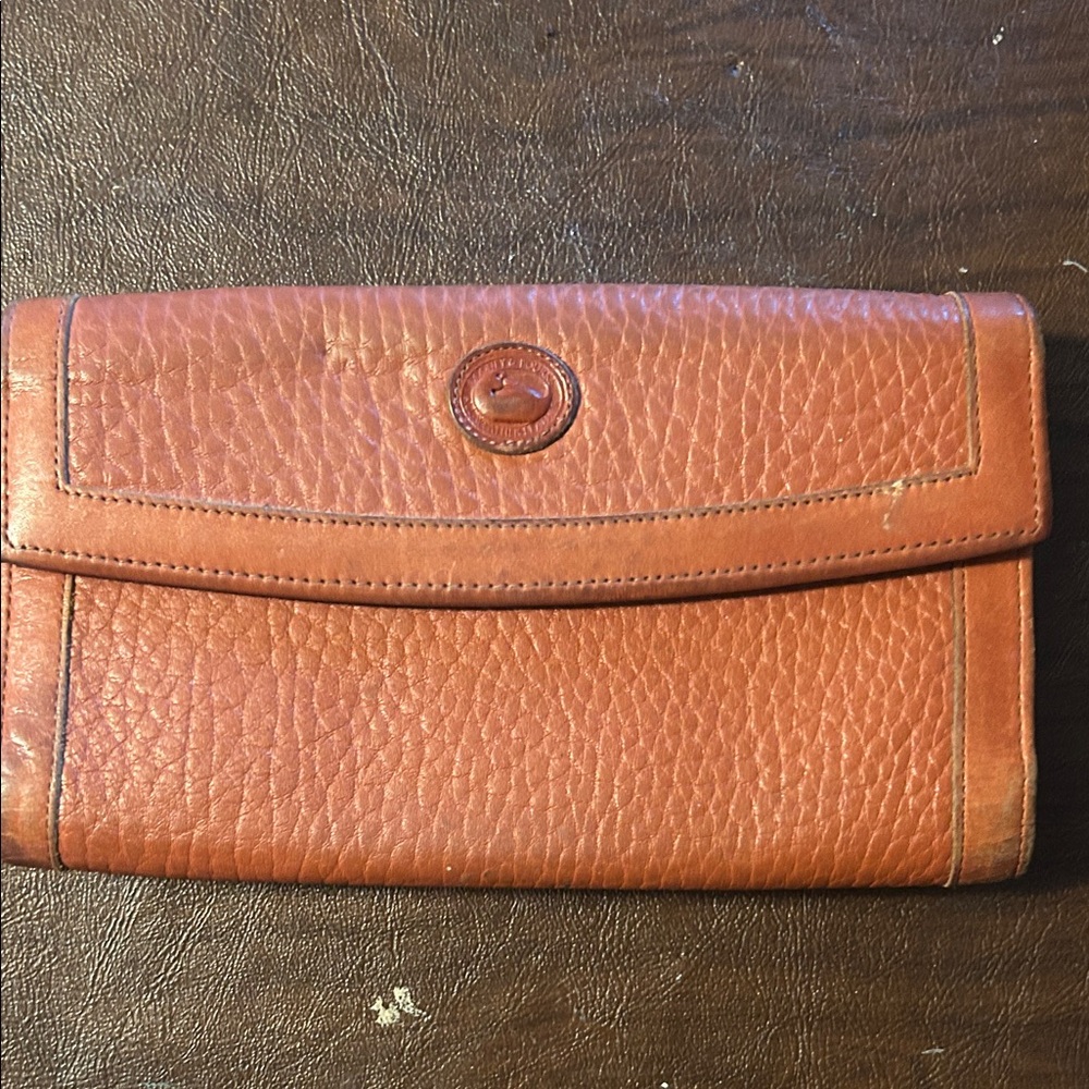 Vintage Dooney & Bourke Checkbook Wallet